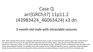 Evaluation of Genomic Content in a 3-Month-Old Male with Intractable Seizures