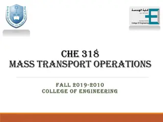 Mass Transport Operations Course Details Fall 2019