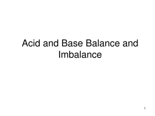 Acid-Base Balance and Imbalance in the Body