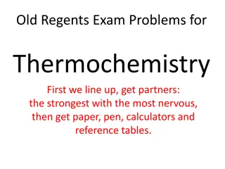 Old Regents Exam Thermochemistry Practice