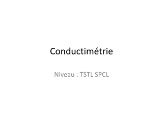 Conductimtrie et Analyses Chimiques - Principes et Applications