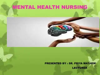 Mental Health Nursing Terminologies