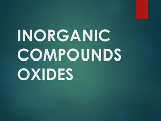 Classification of Inorganic Compounds: Oxides & Chemical Compounds