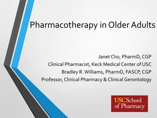 Pharmacotherapy in Older Adults: Addressing Medication Concerns and Age-Associated Issues