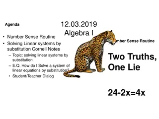 Solving Linear Systems by Substitution: Step-by-Step Guide
