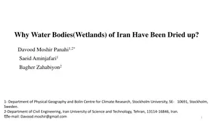 Causes of Wetlands Drying up in Iran