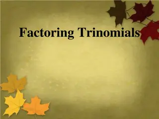 Master Factoring Trinomials Step-by-Step