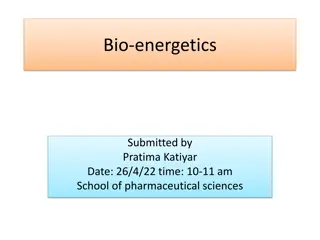 Exploring Bio-energetics in Chemical Reactions and Energy Metabolism