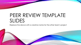 Innovative Peer Review & Project Evaluation Slides
