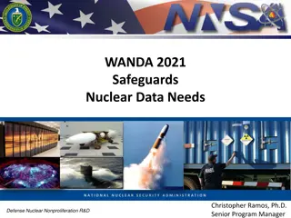 Safeguards Nuclear Data Needs and Motivations