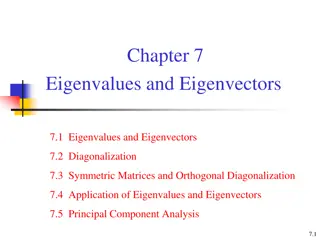 Eigenvalues and Eigenvectors in Linear Algebra