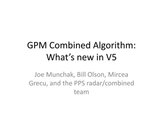 GPM Combined Algorithm V5 Updates and Changes