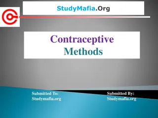 Contraceptive Methods: Types, Uses, and Benefits