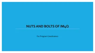 IM4Q Process for Program Coordinators