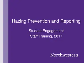Hazing: Prevention, Reporting, and Education