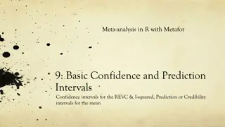 Confidence and Prediction Intervals in Meta-analysis with Metafor