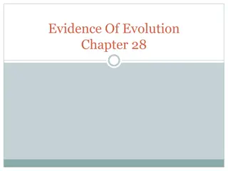 Evolutionary Evidence in Living Organisms