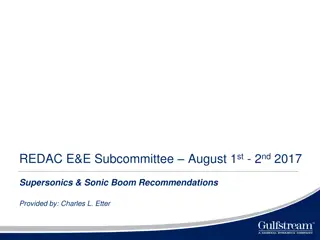 Supersonic Flight Recommendations & Industry Insights