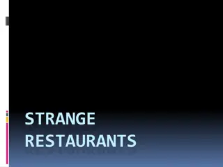 Unique Dining Experiences Around the World