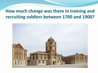Changes in Recruitment and Training of Soldiers 1700-1900