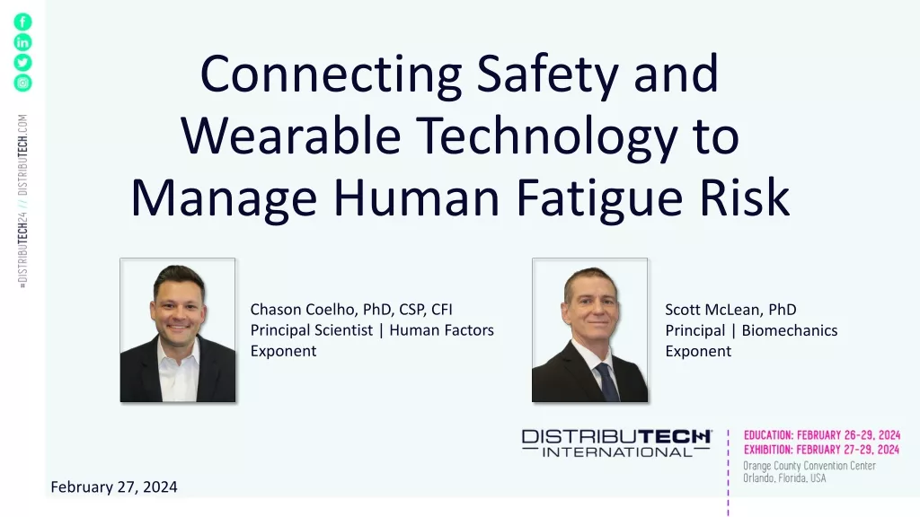 Managing Human Fatigue Risk Through Safety and Wearable Technology