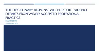Disciplinary Response to Departure from Accepted Expert Practice