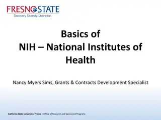 NIH Research Areas and Funding Strategies at California State University, Fresno