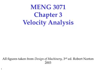 Velocity Analysis in Machinery Design