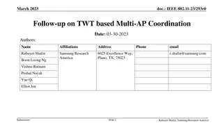 TWT-Based Multi-AP Coordination in IEEE 802.11