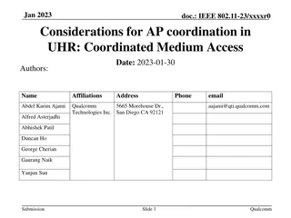 AP Coordination in Ultra High Resolution Networks