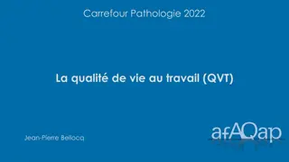 Quality of Life at Work in Medicine - Insights and Challenges