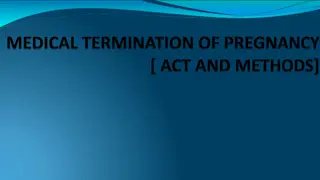 Overview of Medical Termination of Pregnancy