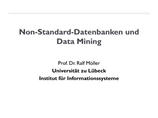 Non-Standard Datenbanken und Data Mining Overview