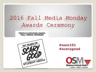 Winners of 2016 Fall Media Monday Awards Ceremony Revealed