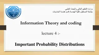 Probability Distributions Overview in Information Theory