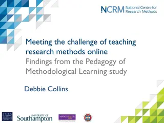 Meeting the Challenge of Teaching Research Methods Online - Findings from Pedagogy of Methodological Learning