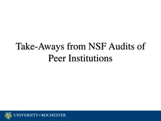 Insights from NSF Audits of Peer Institutions