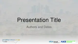 Presenting Authors and Dates for Insight