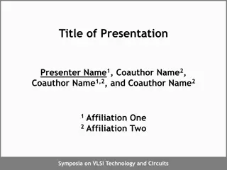 Effective Presentation Guidelines and Flow