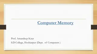 Computer Memory and Data Representation