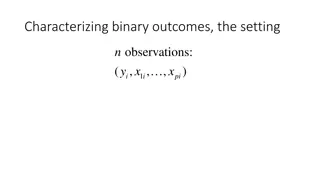 Binary Outcomes and Relationships in Observational Studies
