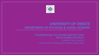 Political Development in Africa: Decolonization and Independence Phases