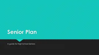 Senior Plan: Essential Steps for High School Seniors