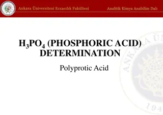 Phosphoric Acid Determination Experiment Procedure
