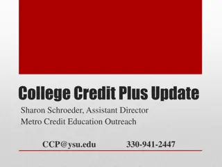 College Credit Plus Update