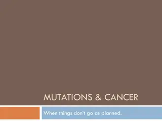 Mutations and Cancer in Genetics