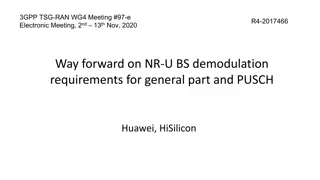 NR-U BS Demodulation Requirements and Testing Scenarios