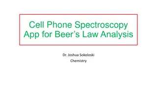 Cell Phone Spectroscopy App for Beer's Law Analysis in Chemistry