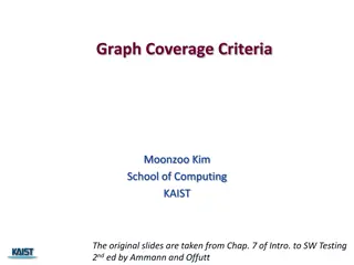 Structural Graph Coverage Criteria in Software Testing