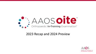 Orthopaedic Surgery Examination Insights 2023-2024